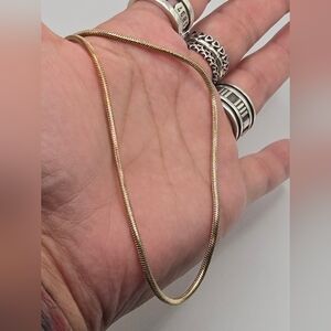 Sterling Silver Gold Necklace